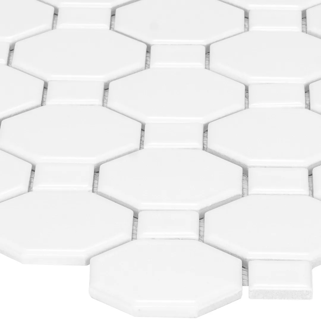 Satori Hudson Brilliant White Bistro 12-in x 12-in Matte Porcelain Hexagon Wall Tile (0.91-sq ft per Piece), photo 3 of 7