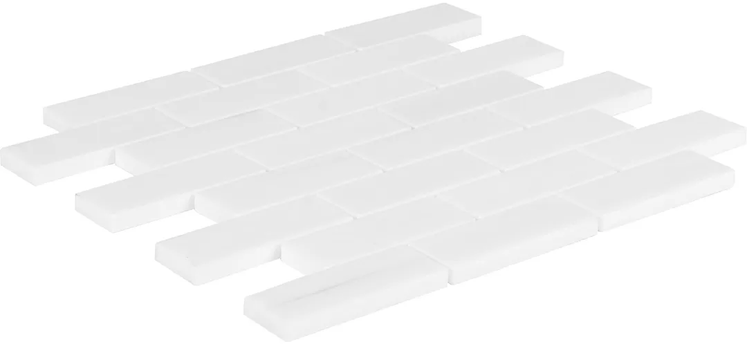 Satori Bianco Dolomite 12-in x 12-in Polished Natural Stone Marble Look Mosaic Wall Tile (0.97-sq. ft/ Piece), photo 3 of 8