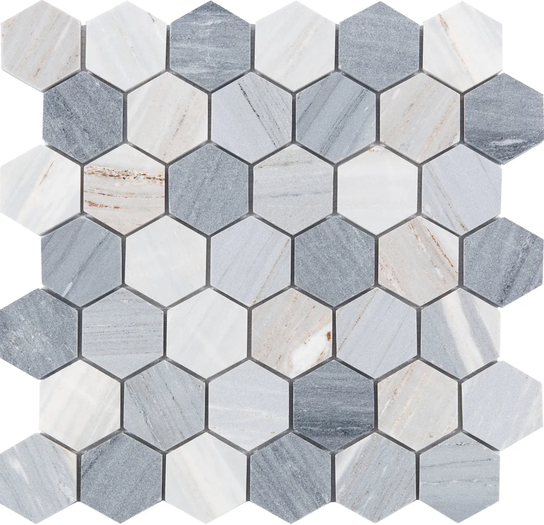 Satori Palissandro 12-in x 12-in Polished Natural Stone Look Hexagon Mosaic Floor and Wall Tile (0.96-sq. ft/ Piece), photo 5 of 8