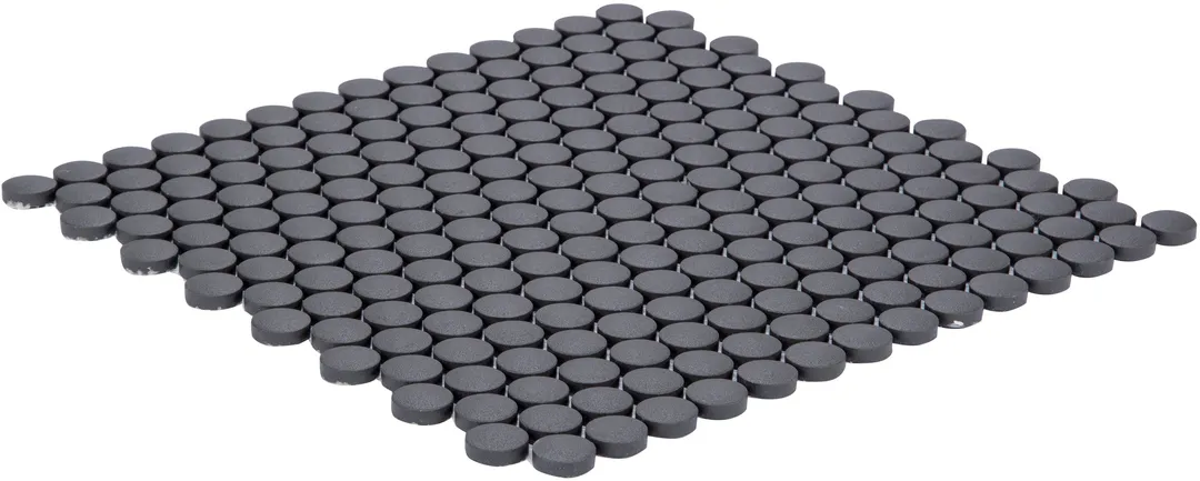 Satori Hudson Carbon Matte 12-in x 12-in Unglazed Porcelain Mosaic Floor and Wall Tile (0.9-sq. ft/ Piece), photo 4 of 8
