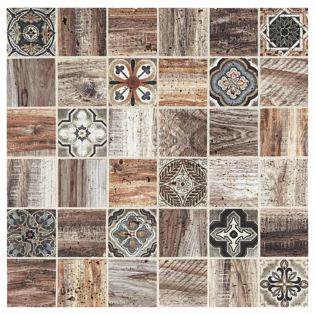 American Olean Genuine Stone Moroccan Natural Travertine Mosaic Wall Tile, 11 in x 11 in, photo 6 of 12