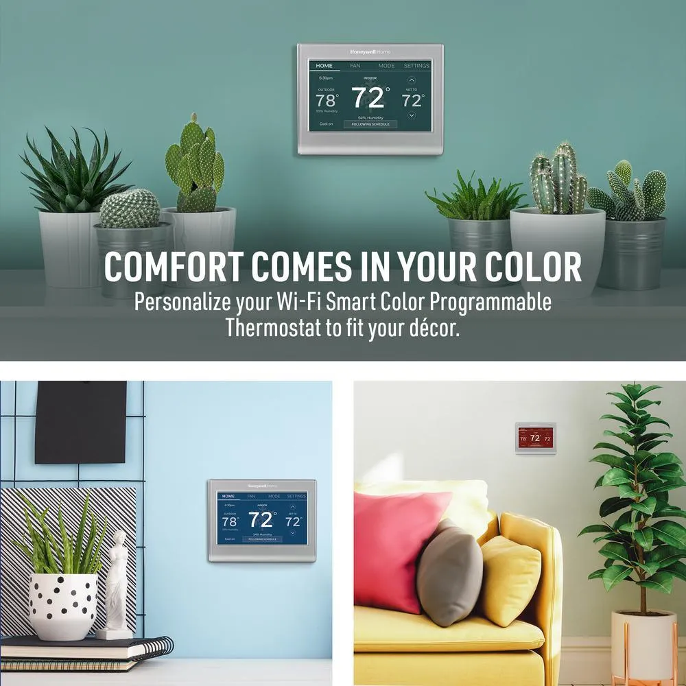 Wi-Fi Smart Color 7-Day Programmable Smart Thermostat with Color-Changing Touchscreen Display, photo 3 of 11