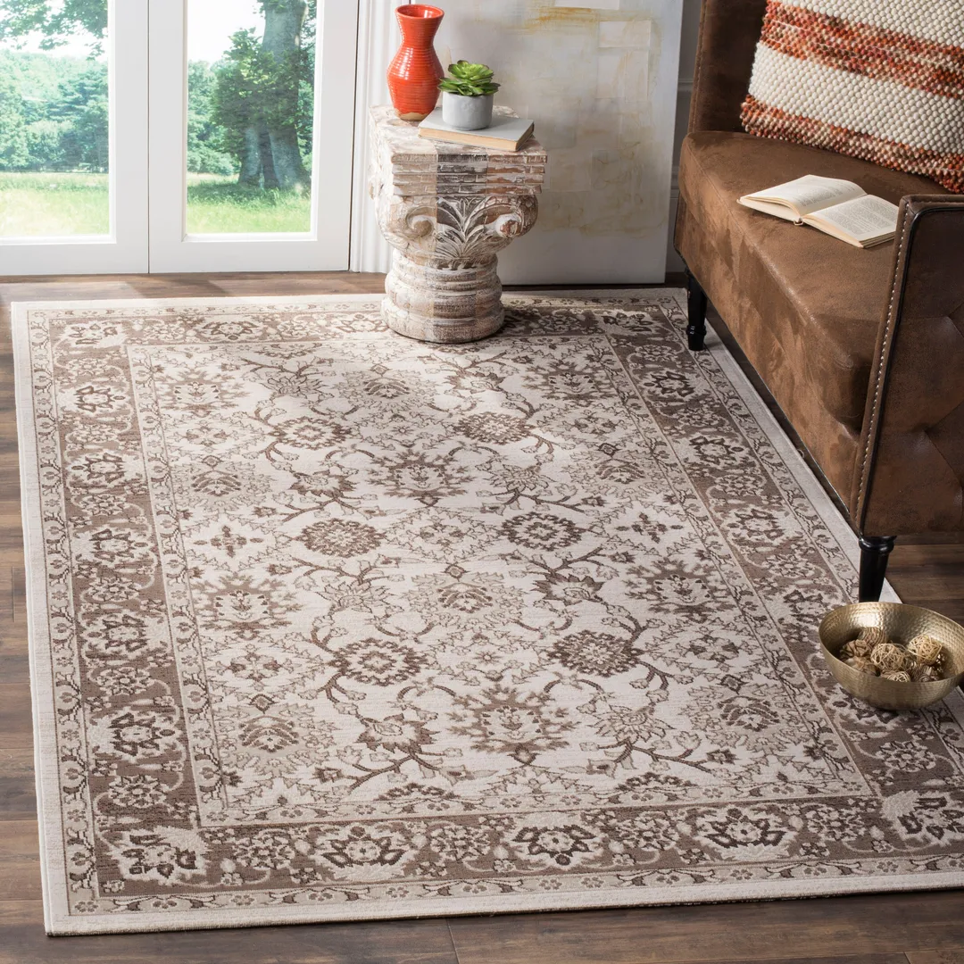 Safavieh Artisan Cunio 9 x 12 Ivory/Brown Indoor Floral/Botanical Oriental Area Rug, photo 2 of 8