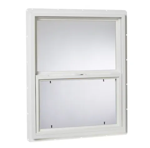 20000S Series New Construction 23-1/2 × 29-1/2 × 2-1/4 in Jamb White Vinyl Single-glazed Single Hung Window Half Screen Included