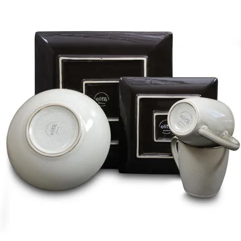 Bloomington 16-Piece Casual Miscellaneous Stoneware Dinnerware Set
