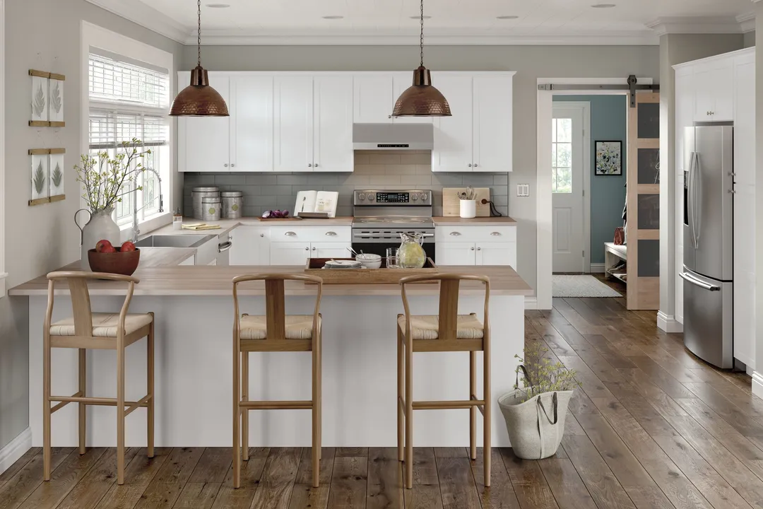 Diamond NOW Arcadia 27-in W x 36-in H x 12-in D White Wall Fully Assembled Cabinet (Recessed Panel Shaker Door Style), photo 7 of 10