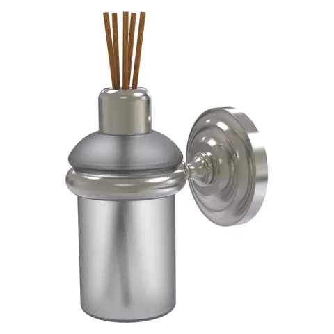 Que New Satin Nickel Brass Wall-Mounted Reed Diffuser Holder Set