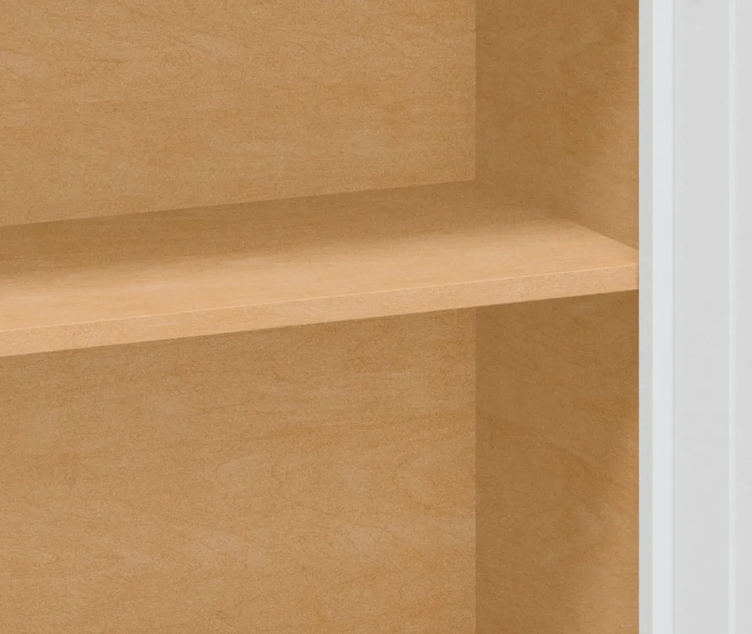 Diamond NOW Arcadia 24-in W x 30-in H x 12-in D White Wall Fully Assembled Cabinet (Recessed Panel Shaker Door Style), photo 10 of 14