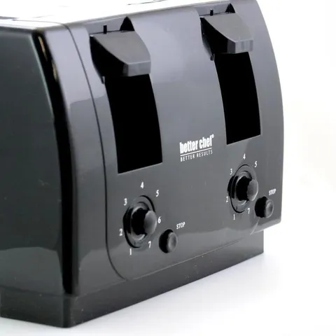 4-Slice Black 100-Watt Toaster