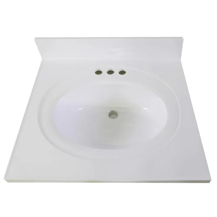 Wyndham RTA 18 in. x 16 in. x 33 in. 1-Door Bath Vanity in White w/ 4 in. Centerset Solid White CM Vanity Top w/ Basin, photo 9 of 9