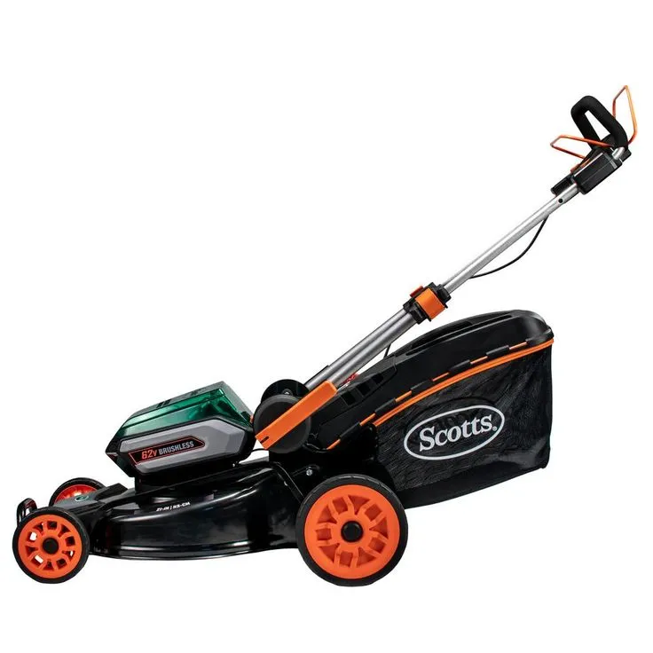 Scotts 21 in. 62-Volt Lithium-Ion Cordless Self-Propelled Walk Behind Mower with 4 Ah and 2.5 Ah Battery and Charger Included, photo 4 of 9