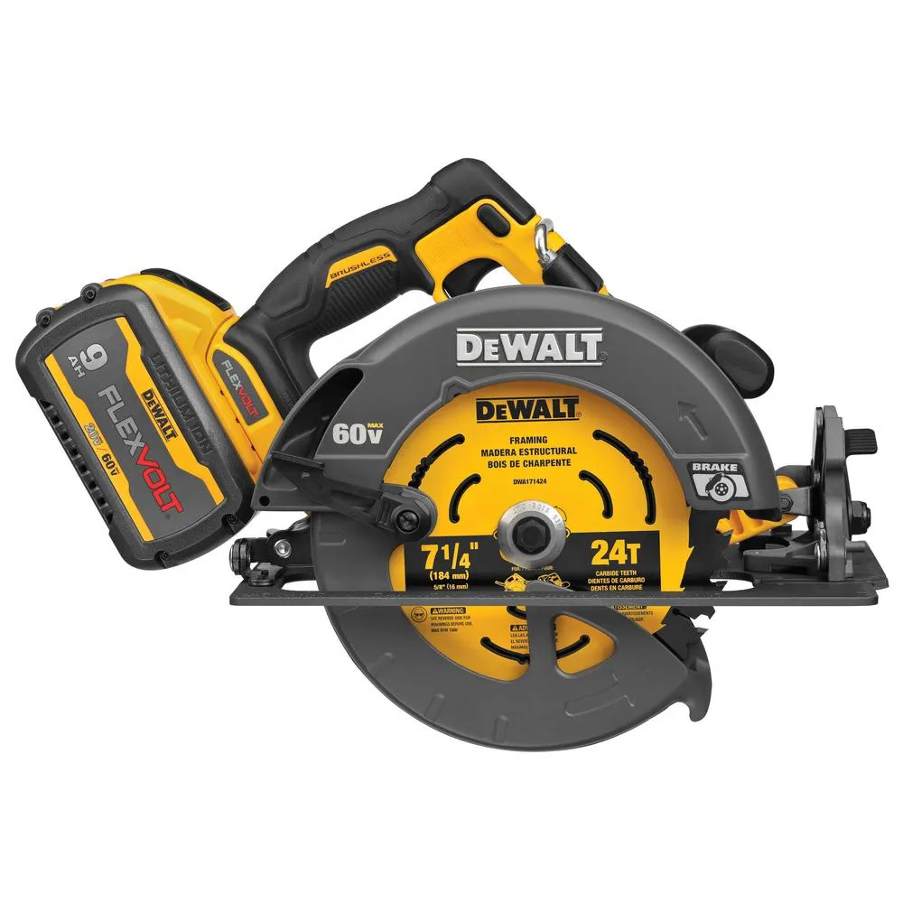 DEWALT FLEXVOLT 60-Volt MAX 7-1/4 in. Cordless Brushless Circular Saw (Tool-Only), photo 4 of 7