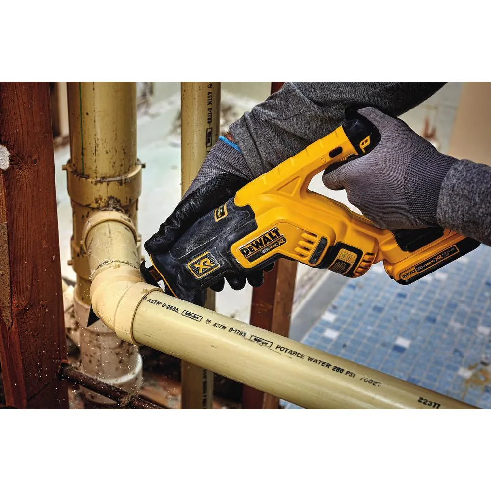 20-Volt MAX XR Lithium-Ion Cordless Brushless Compact Reciprocating Saw Kit with Battery 5Ah, Charger and Contractor Bag, photo 14 of 19