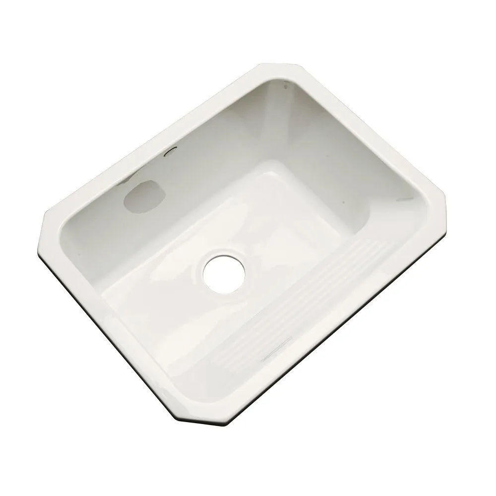 Kensington Undermount Acrylic 25 in. Single Bowl Utility Sink in White, photo 9 of 15