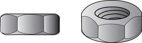1/4 in. Zinc-Plated Steel USS Hex Nut, 1351-Pack
