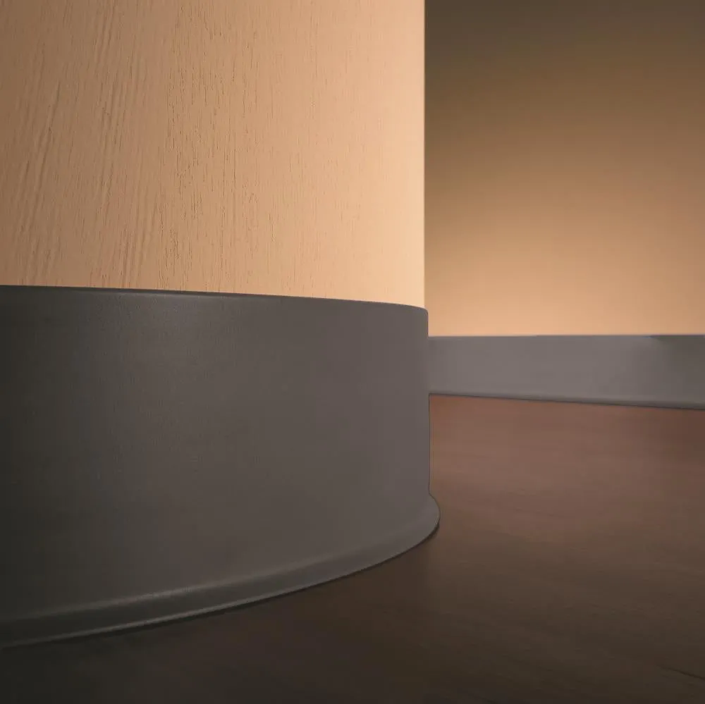 Flexco 2.5-in x 120-in Vinyl Floor/Wall Base, Charcoal (Cove With Toe), photo 2 of 2