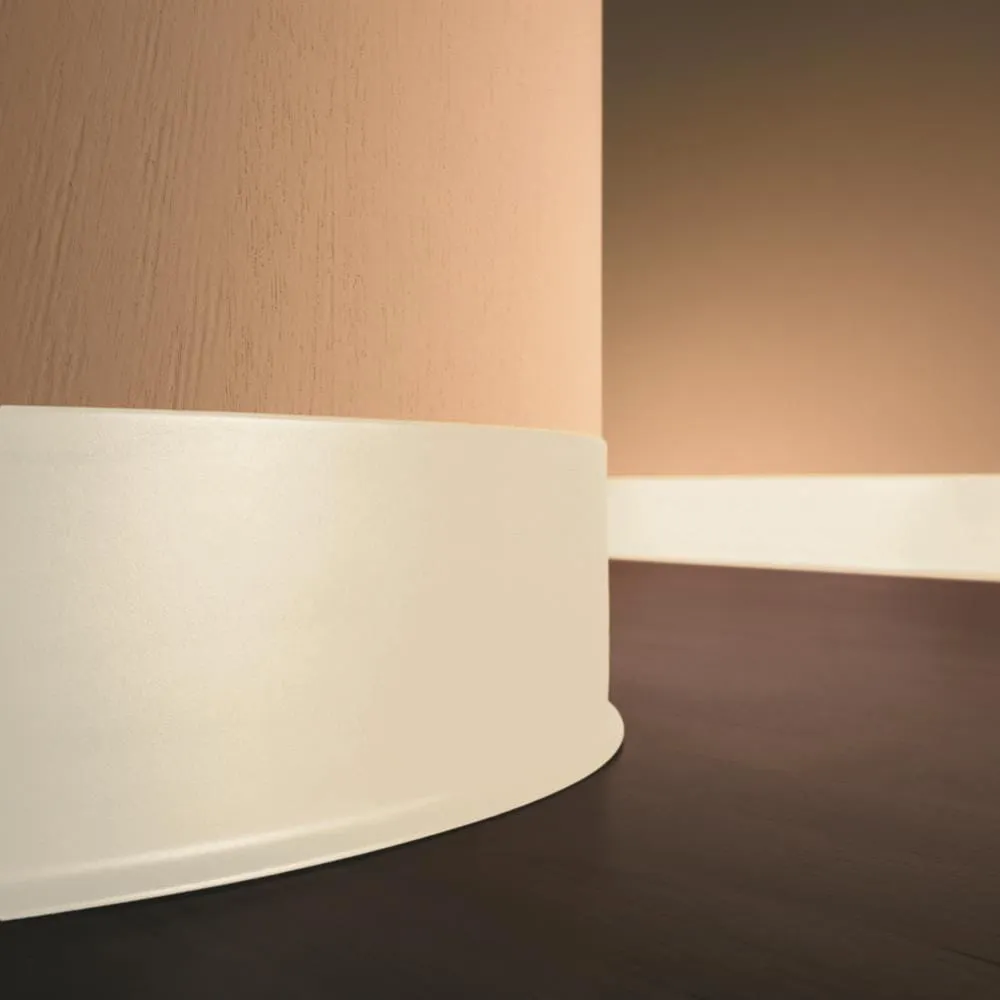 Flexco 4-in Almond Vinyl Floor Base, Straight Edge, 120-ft Roll, photo 3 of 5