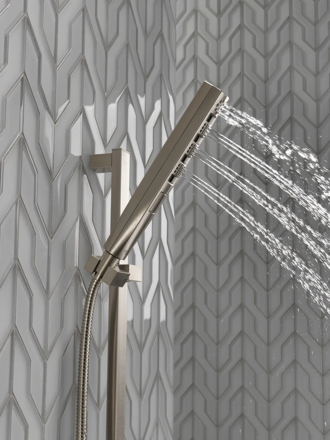 Delta Universal Showering Components Stainless 5-Spray Handheld Shower with Slide Bar, 1.75 GPM (6.6 LPM), photo 2 of 8
