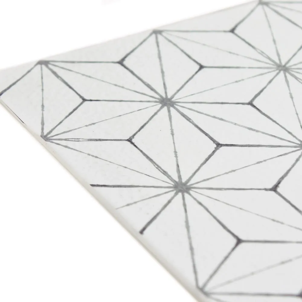 FloorPops White 2.76-mil x 12-in W x 12-in L Water Resistant Peel and Stick Vinyl Tile Flooring, 10-sq ft Carton, photo 2 of 8
