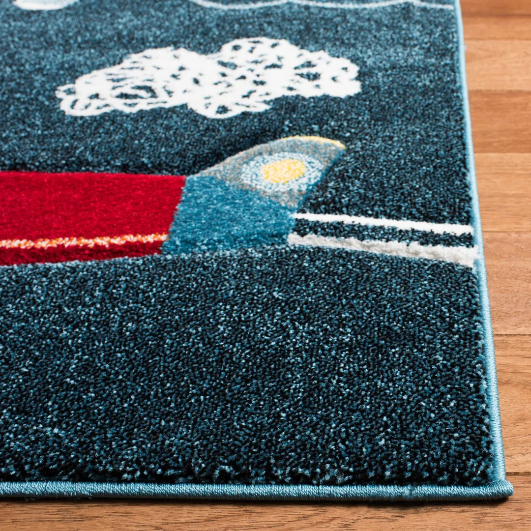 Safavieh Carousel Kids Planes 4 x 6 Navy/Ivory Indoor Kids Area Rug, photo 2 of 7
