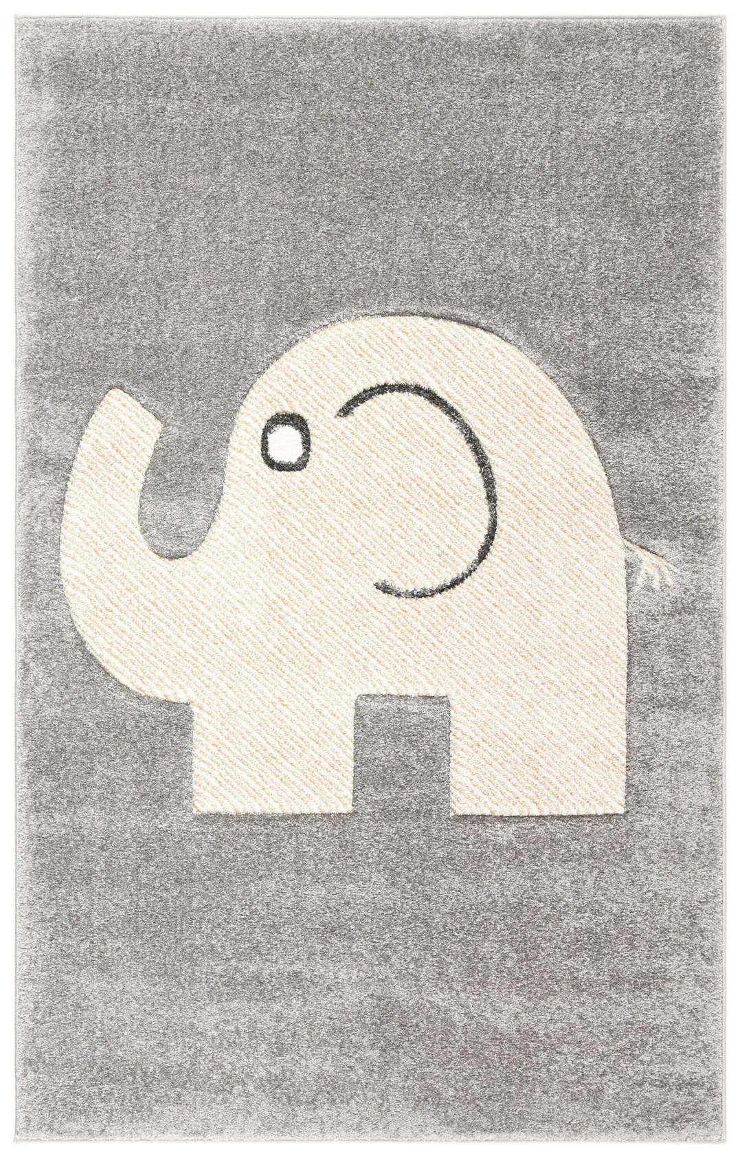 Safavieh Carousel Kids Elephant 3 x 5 Gray/Ivory Indoor Kids Throw Rug, photo 2 of 8