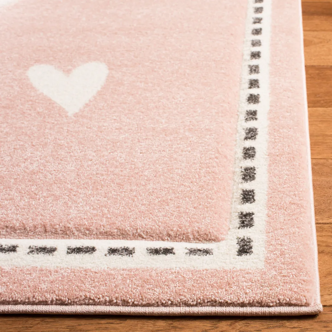 Safavieh Carousel Kids Bunny 5-ft x 5-ft Pink/Ivory Square Indoor Kids Area Rug, photo 2 of 7