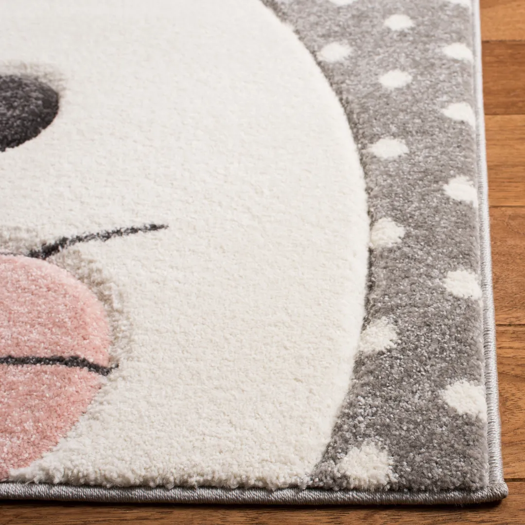 Safavieh Carousel Kids Peek-a-Boo 3-ft x 5-ft Pink/Gray Indoor Kids Throw Rug, photo 3 of 8