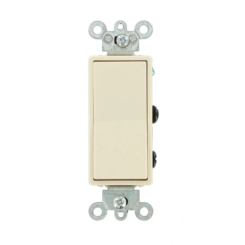 15 Amp Decora Residential Grade 4-Way Lighted Rocker Switch, White, photo 6 of 6