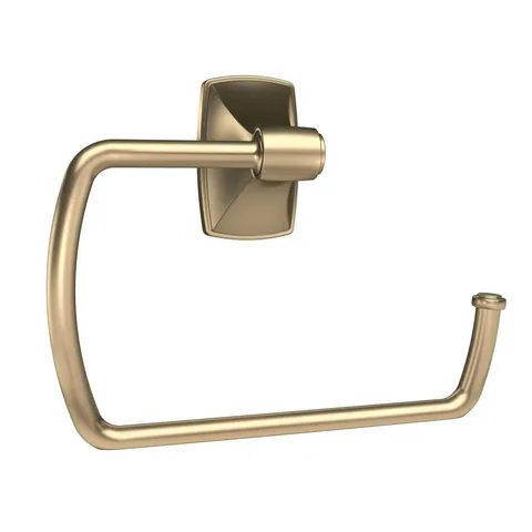 Clarendon Golden Champagne Wall Mount Towel Ring, 6-7/8 in Length
