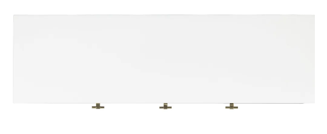 Safavieh Genevieve Walnut/White/Gold Contemporary/Modern Wood Media Cabinet, photo 7 of 8