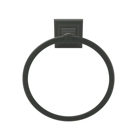 Markham Matte Black Wall Mount Towel Ring