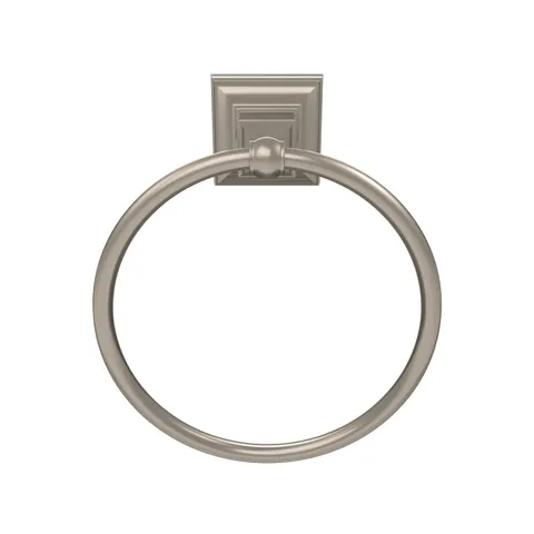 Markham Brushed Nickel Wall Mount Towel Ring, 6-7/8 in Diameter