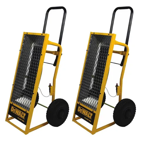 45,000 BTU Heavy-Duty Radiant Propane Portable Job Site Heater, 2-Pack