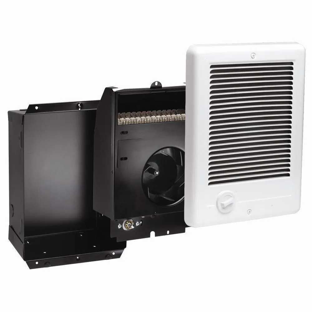 Com-Pak 2,000-Watt 240-Volt Fan-Forced In-Wall Electric Heater in White, photo 6 of 7