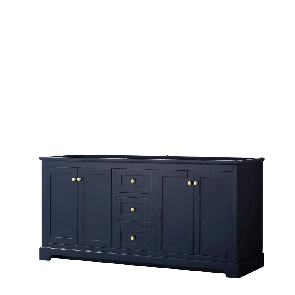 Wyndham Collection Avery 71-in Dark Blue Bathroom Vanity Cabinet, photo 2 of 2