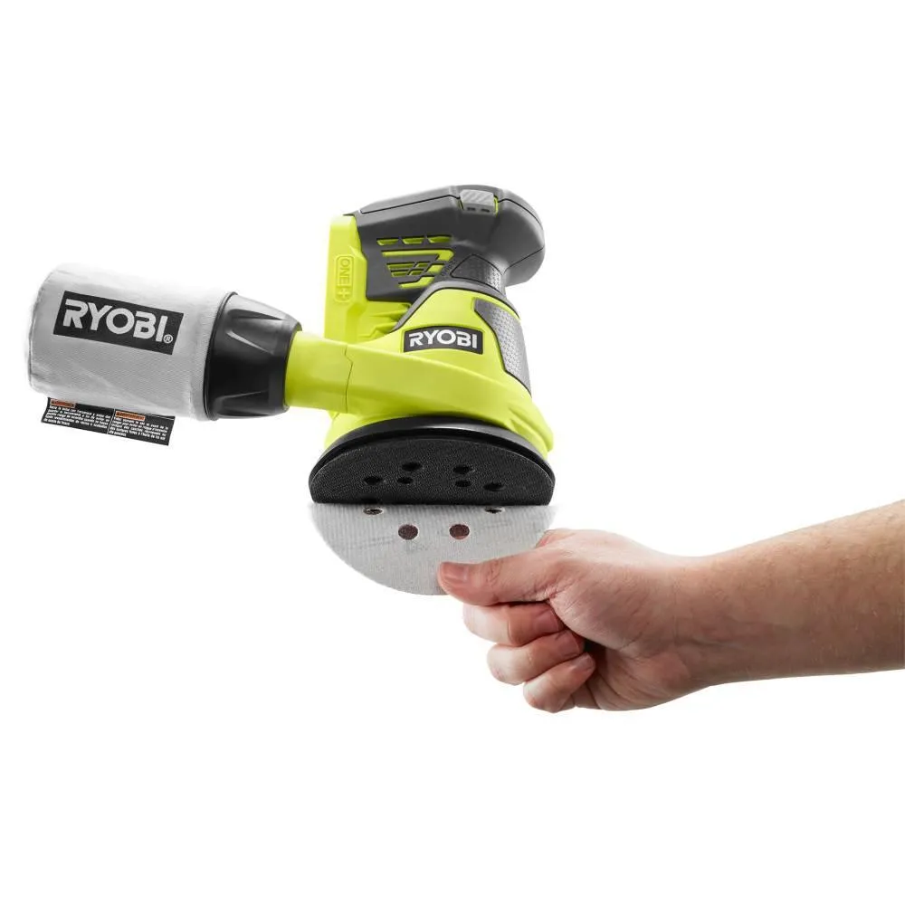 RYOBI 18V ONE+ Cordless 18-Gauge Brad Nailer and 5 in. Random Orbit Sander Combo Kit with (1) 1.5 Ah Battery and Charger, photo 7 of 14