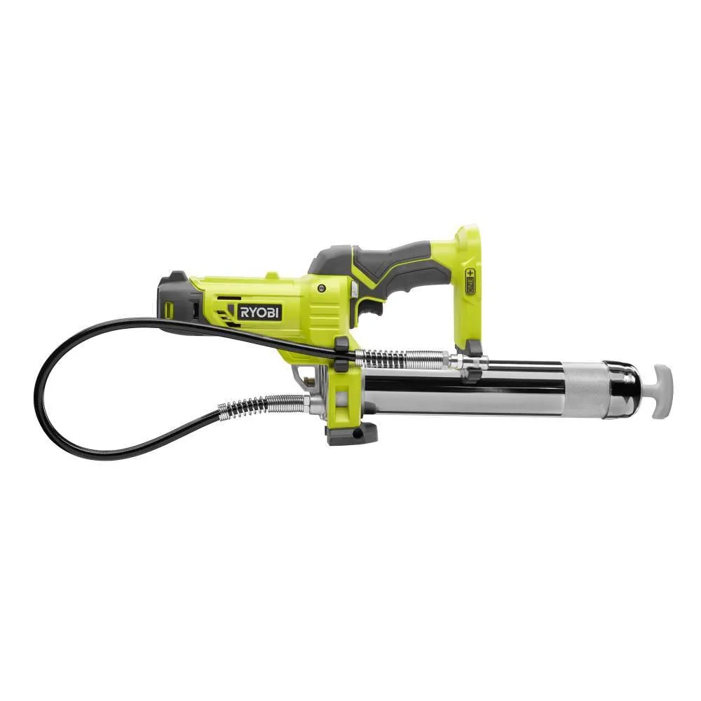 RYOBI 18-Volt ONE+ Grease Gun Kit with (1) 2.0 Ah Lithium-Ion Battery and Dual Chemistry Charger, photo 3 of 14