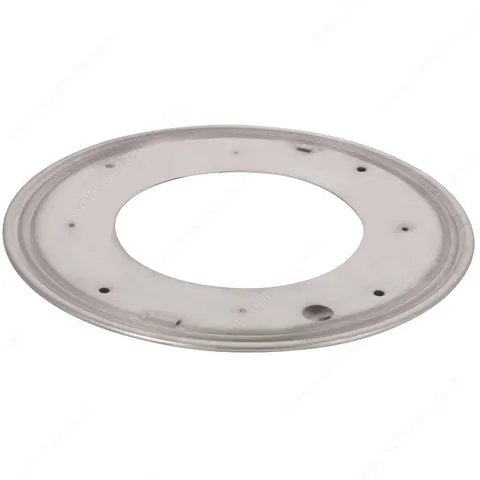 Swivel Plate, 360° Galvanized Steel, 12 in Diameter, 1,000 lb Capacity