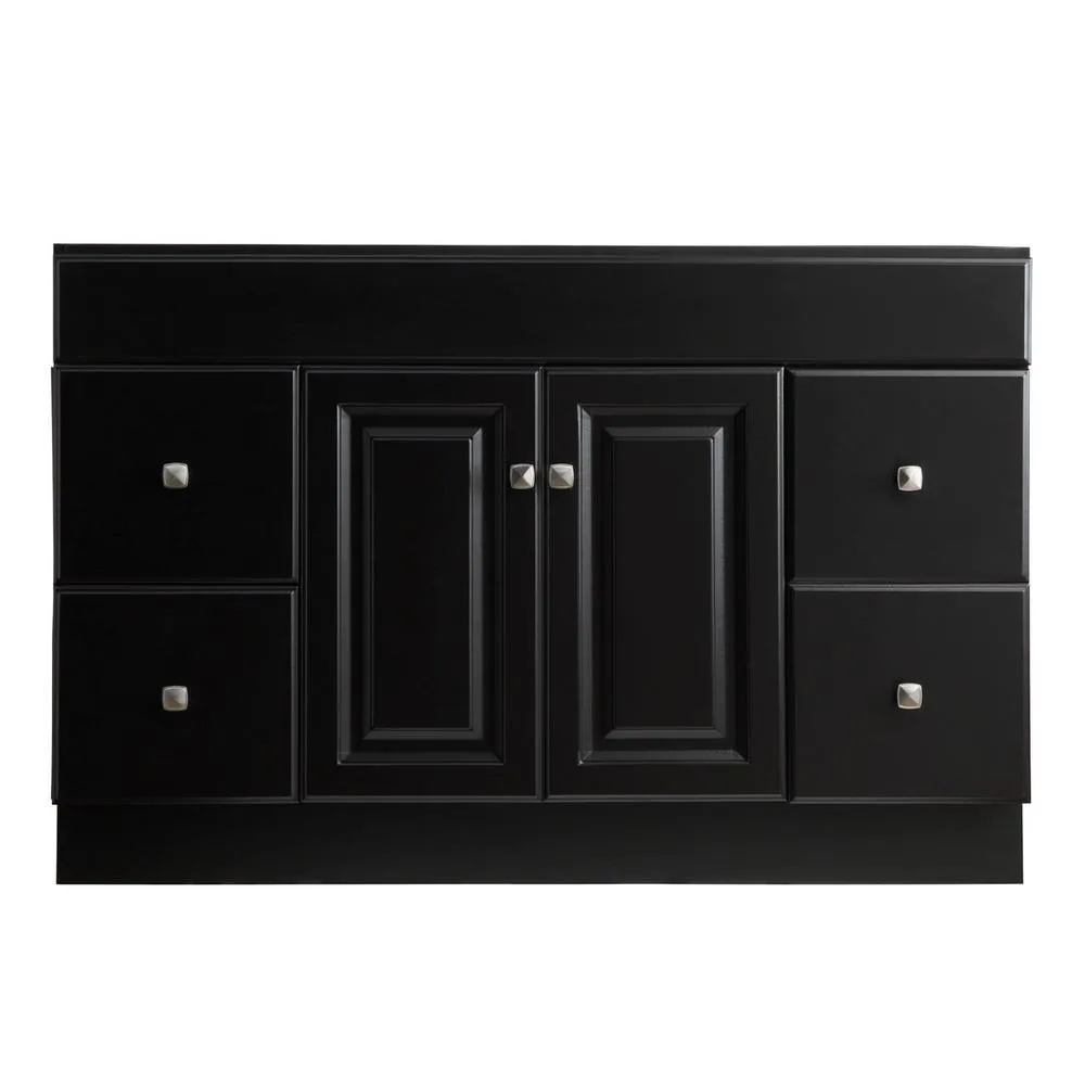Wyndham 48 in. W x 21 in. D Ready to Assemble Bath Vanity Cabinet Only in Espresso, photo 11 of 29