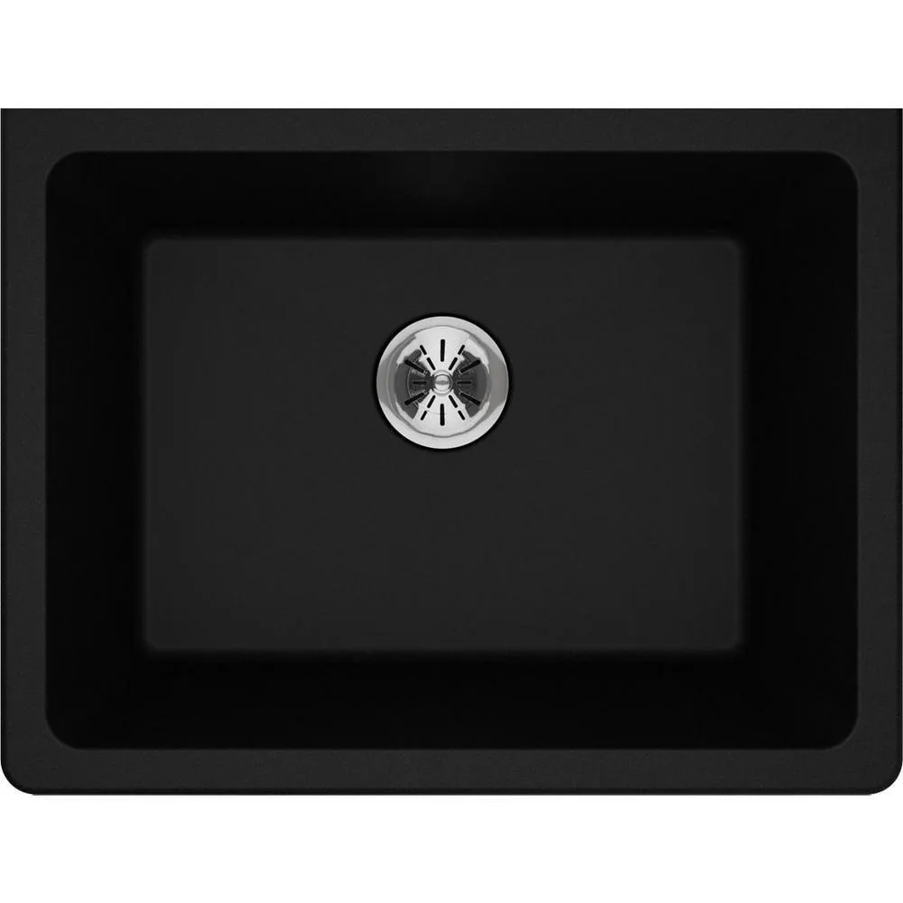 Quartz Classic Perfect Drain Undermount 25 in. Laundry Sink in White, photo 12 of 12