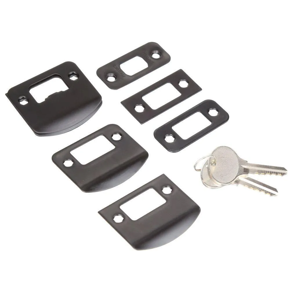 Elegance Single Cylinder Oil-Rubbed Bronze Philbrook Door Handleset with Impresa Knob, photo 4 of 5