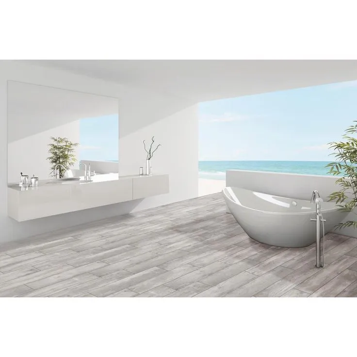 Florida Tile Home Collection Alaskan Powder 8 in. x 36 in. Porcelain Floor and Wall Tile (367.2 sq. ft./ pallet), photo 6 of 10