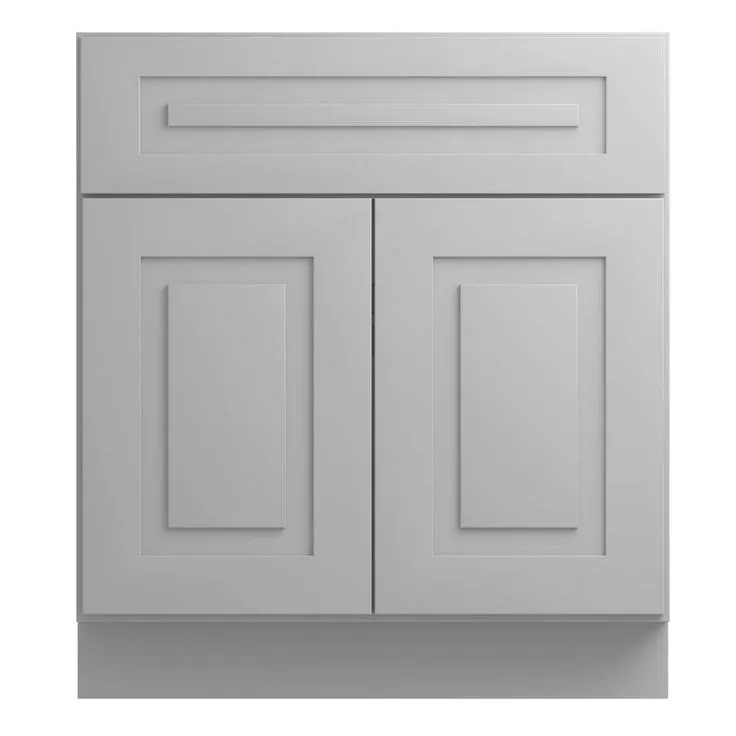 Home Decorators Collection Grayson 30 in. W x 24 in. D x 34.5 in. H Assembled Plywood Base Kitchen Cabinet in Pearl Gray with 2ROT Soft Close, photo 7 of 9