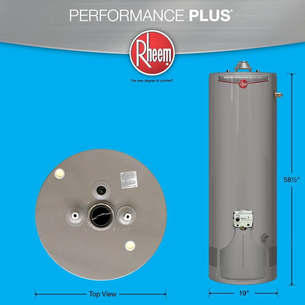 Performance Plus 40 Gal. Tall 9 Year 38,000 BTU Ultra Low NOx (ULN) Natural Gas Tank Water Heater, photo 2 of 6