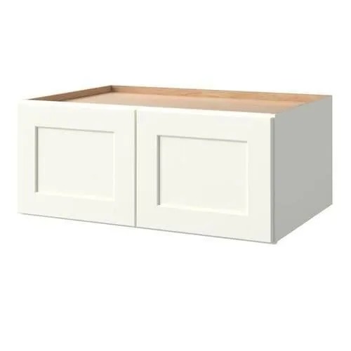 allen + roth Aveley 36-in W x 15.125-in H x 24-in D Linen Maple Door Wall Semi-Custom Cabinet, photo 7 of 7