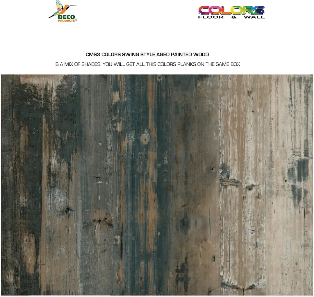 Deco Products COLORS Swing Mixed Luxury Vinyl Plank Flooring, 6-in x 36-in, 20-Piece Case, photo 14 of 21