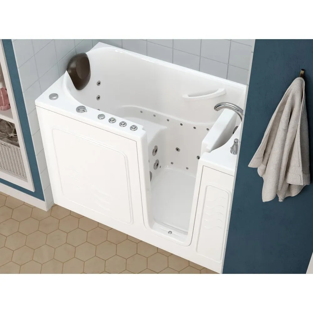 Universal Tubs Safe Premier 52.3 in. x 60 in. x 30 in. Right Drain Walk-in Air and Whirlpool Bathtub in White, photo 5 of 16