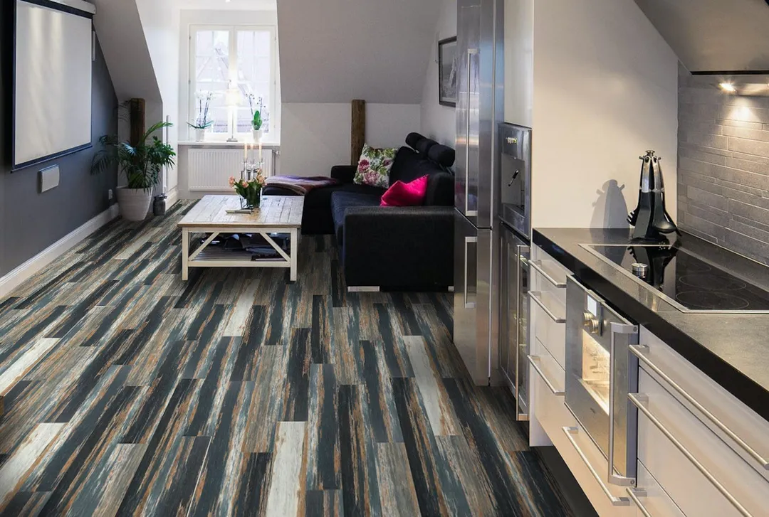 Deco Products Colors Old Navy Ocean 6-in W x 36-in L x 2-mm Waterproof Luxury Vinyl Plank Flooring, 30-sq ft Carton, photo 5 of 8