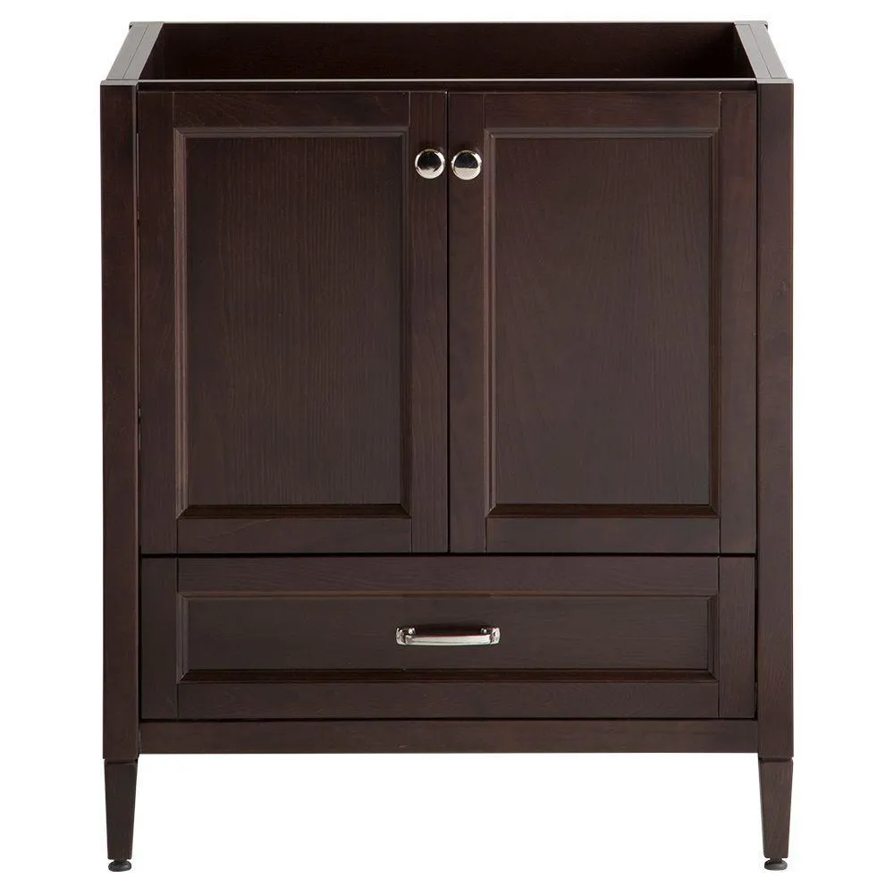 Claxby 48 in. W x 34 in H x 22 in. D Bath Vanity Cabinet Only in Chocolate, photo 11 of 33