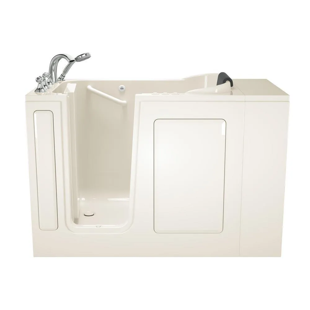 Gelcoat Premium Series 48 in. x 28 in. Left Hand Walk-In Whirlpool and Air Bathtub in Linen, photo 4 of 18